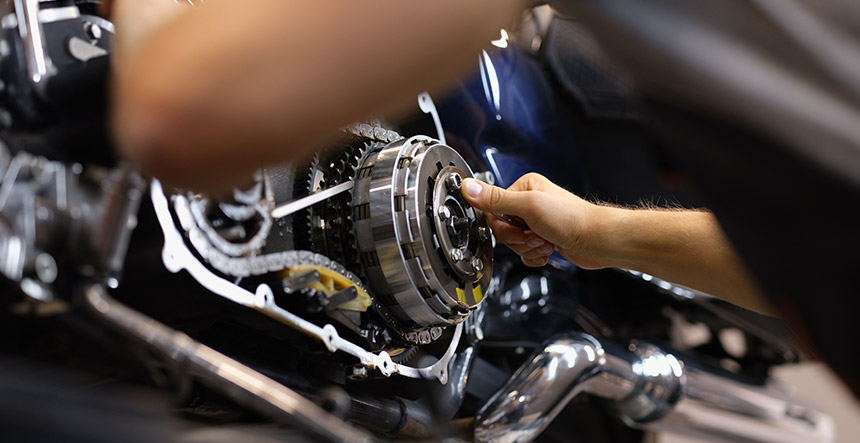 Caja de cambios en la mecánica de motos