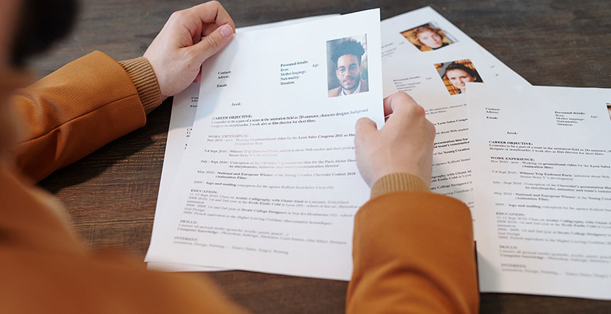 Una buena hoja de vida