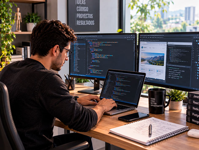 Diplomados virtuales gratis Desarrollo Web Full Stack (JavaScript/React/Node)